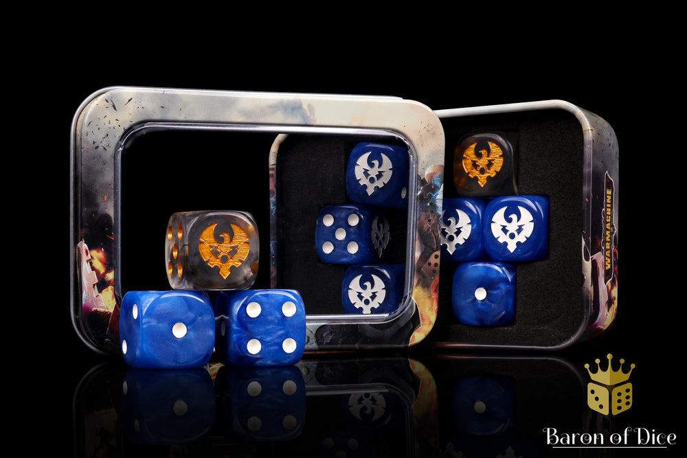 Warmachine: Cygnar Storm Legion Official Dice Set (ONLINE ORDER ONLY)
