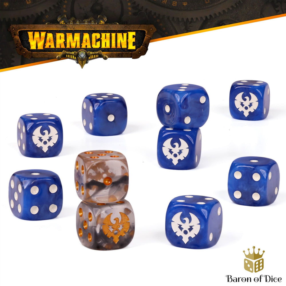 Warmachine: Cygnar Storm Legion Official Dice Set (ONLINE ORDER ONLY)