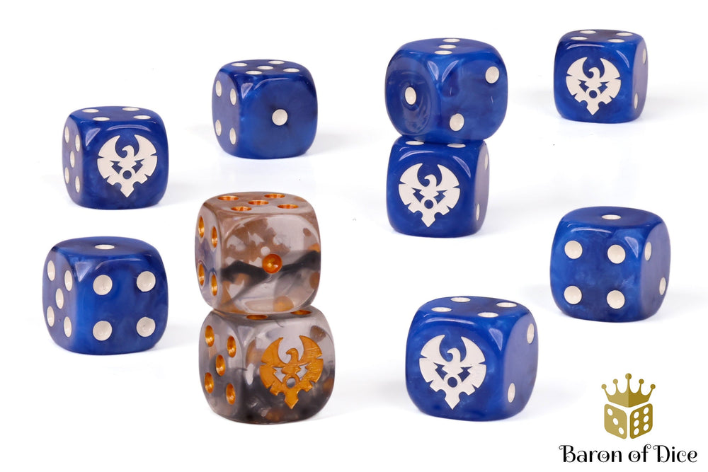 Warmachine: Cygnar Storm Legion Official Dice Set (ONLINE ORDER ONLY)