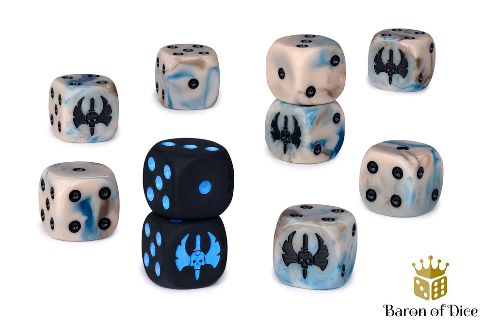 Warmachine: Cygnar Gravediggers Official Dice Set (ONLINE ORDER ONLY)