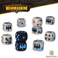 Warmachine: Cygnar Gravediggers Official Dice Set (ONLINE ORDER ONLY)