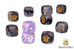Warmachine: Dusk House Kallyss Official Dice Set (ONLINE ORDER ONLY)