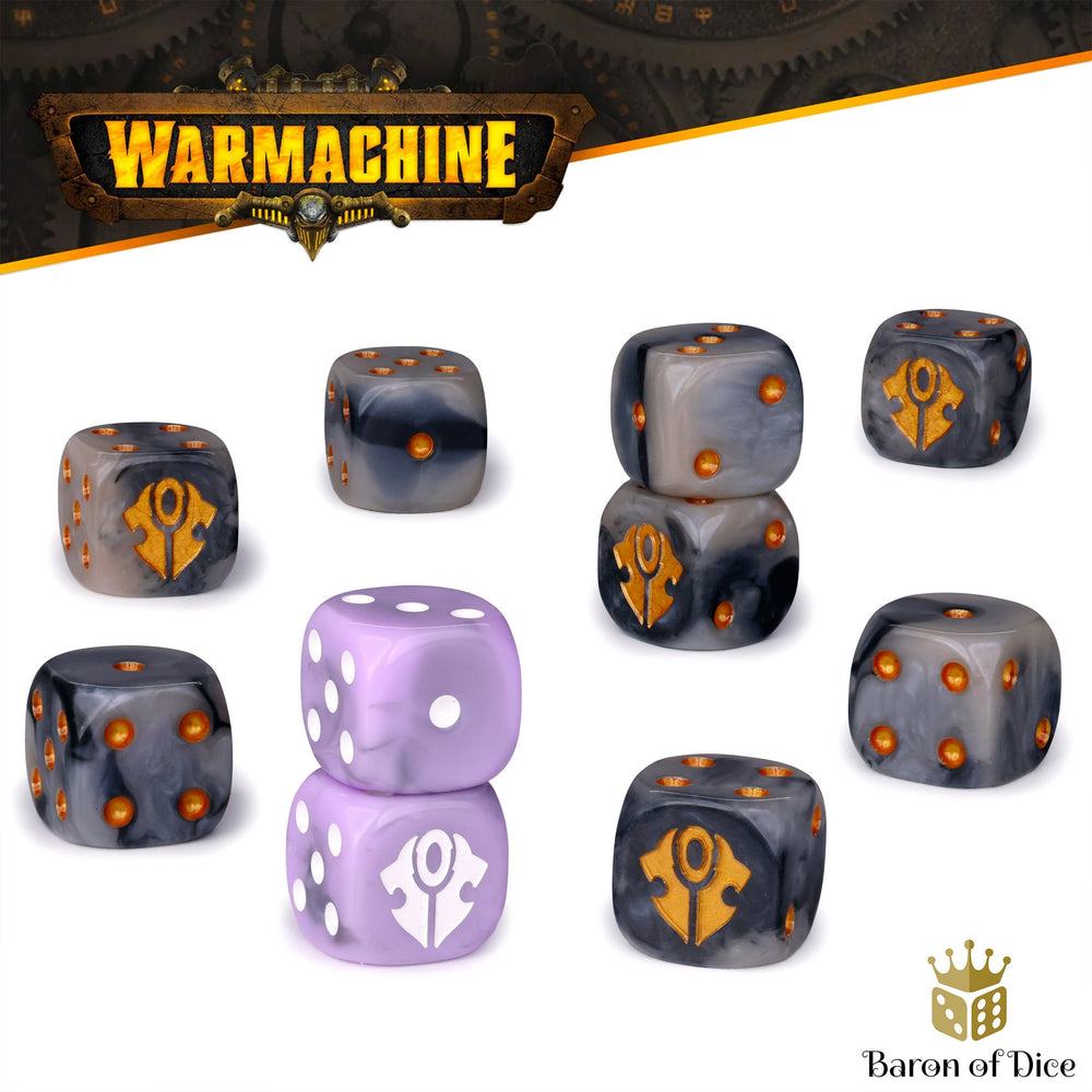 Warmachine: Dusk House Kallyss Official Dice Set (ONLINE ORDER ONLY)