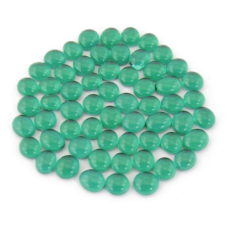 WCX01125 Crystal Dark Green Gaming Stones 12 - 14mm (40 or More) Chessex (ONLINE ORDER ONLY)