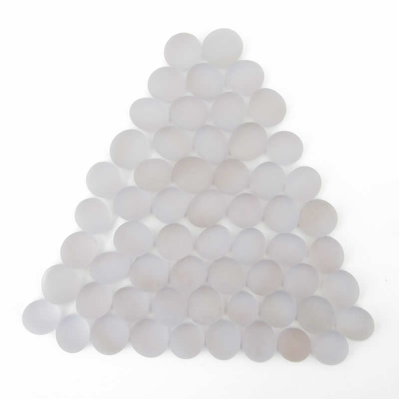 WCX01187 Crystal Lilac Frosted Gaming Stones 12 - 14mm (40 or More) (ONLINE ORDER ONLY)