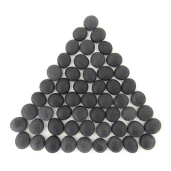 WCX01188 Black Opal Frosted Color Gaming Stones 12 - 14mm (40 or More) (ONLINE ORDER ONLY)