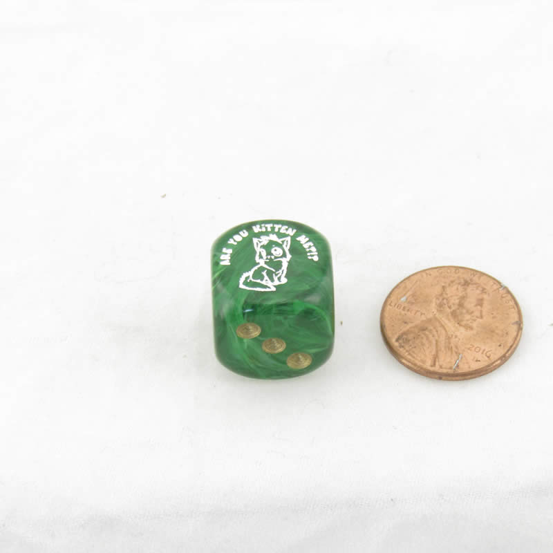 WCXCV0135E15 Are You Kitten Me Dice Assorted Colors with Pips 16mm (5/8in) D6 Pack of 15 (ONLINE ORDER ONLY)