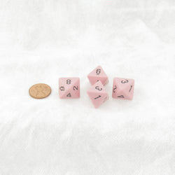 WCXPQ0864E4 Pink Pastel Dice with Black Numbers D8 Aprox 16mm (5/8in) Pack of 4 (ONLINE ORDER ONLY)