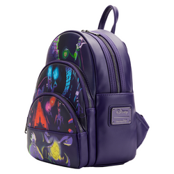 Loungefly: Disney Villains Triple Pocket Glow In The Dark Mini Backpack (ONLINE ORDER ONLY)