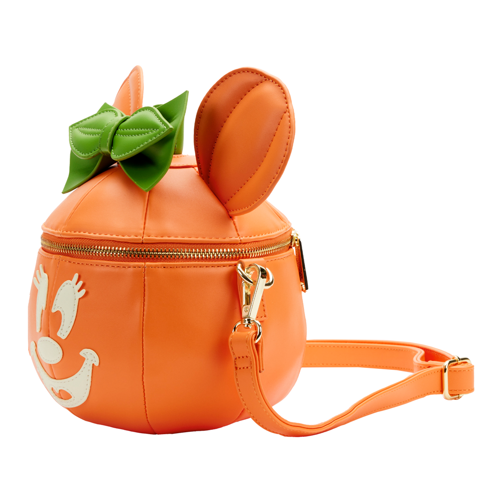 Loungefly: Disney - Glow Face Pumpkin Minnie Figural Cross Body Bag (ONLINE ORDER ONLY)