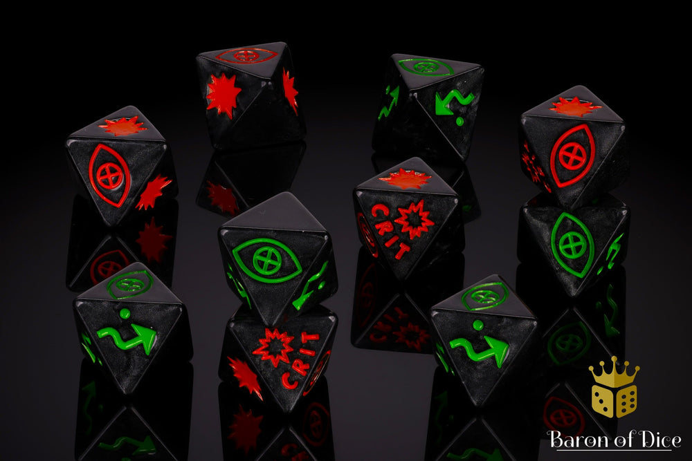 X-Wing Compatible Black Dice Set (ONLINE ORDER ONLY)