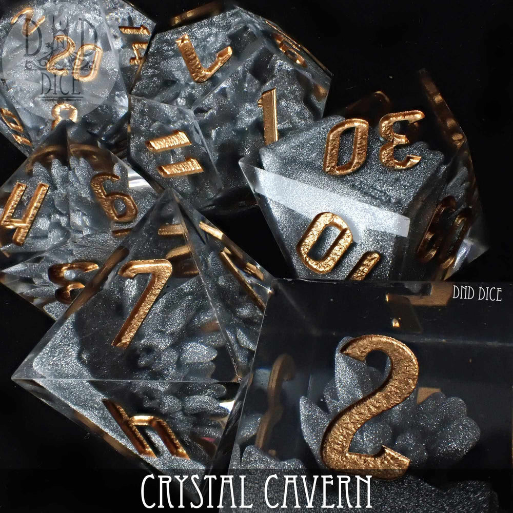 Crystal Cavern Handmade Dice Set (Online Order Only)