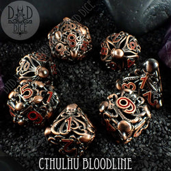 Cthulhu Bloodline Metal Dice Set (Gift Box)