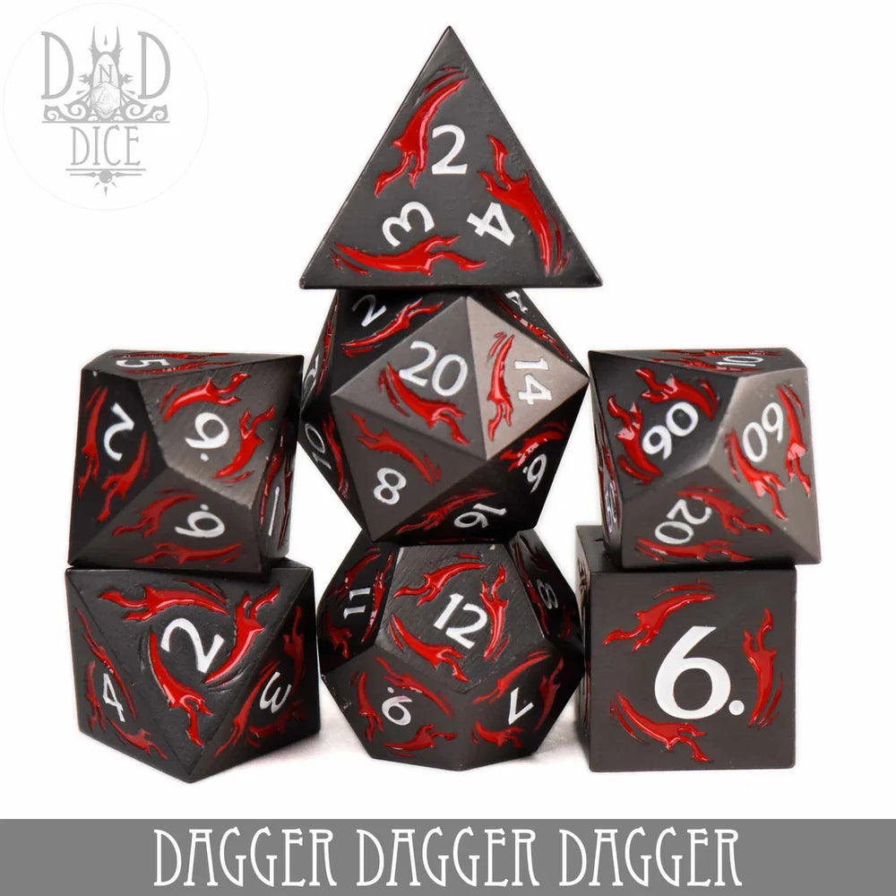 Dagger Dagger Dagger (Metal) - 7 Dice Set (ONLINE ORDER ONLY)