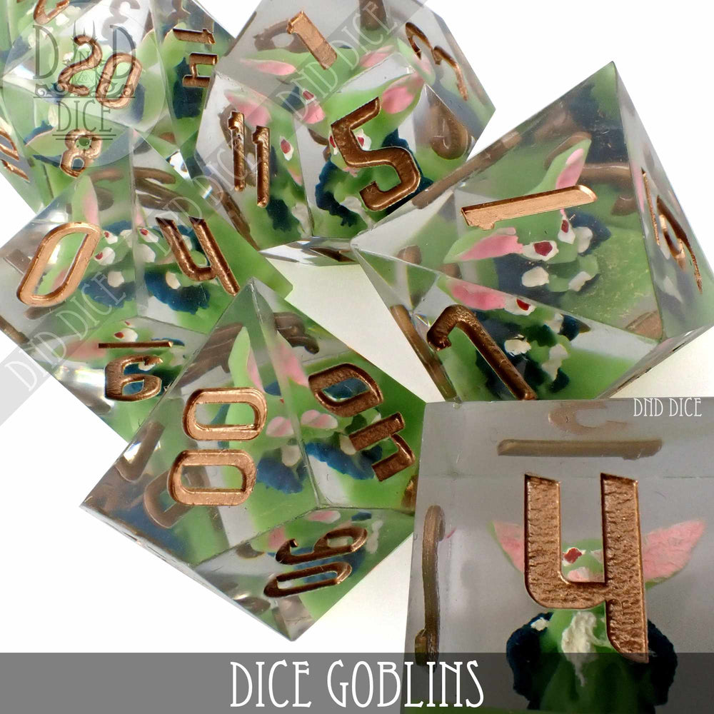 Tiny Goblins Handmade Dice Set (Online Order Only)