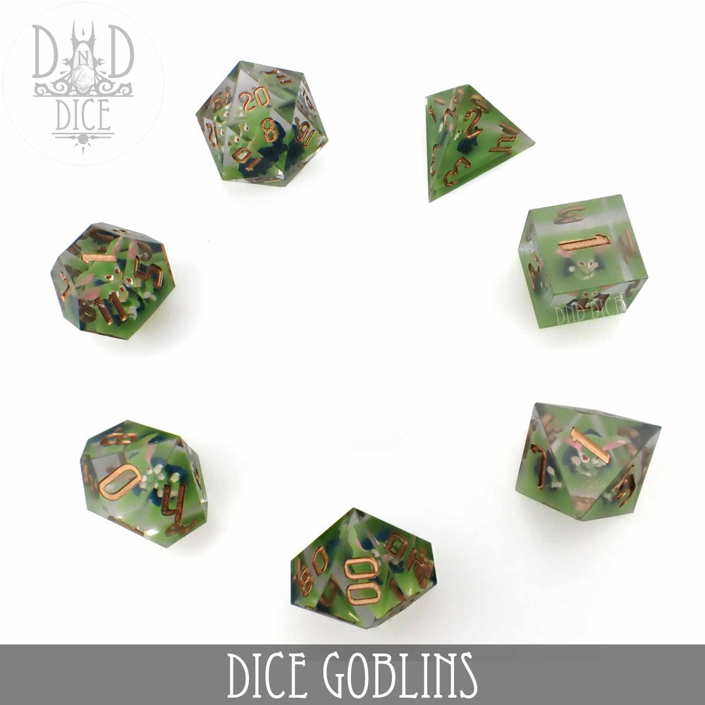 Tiny Goblins Handmade Dice Set (Online Order Only)
