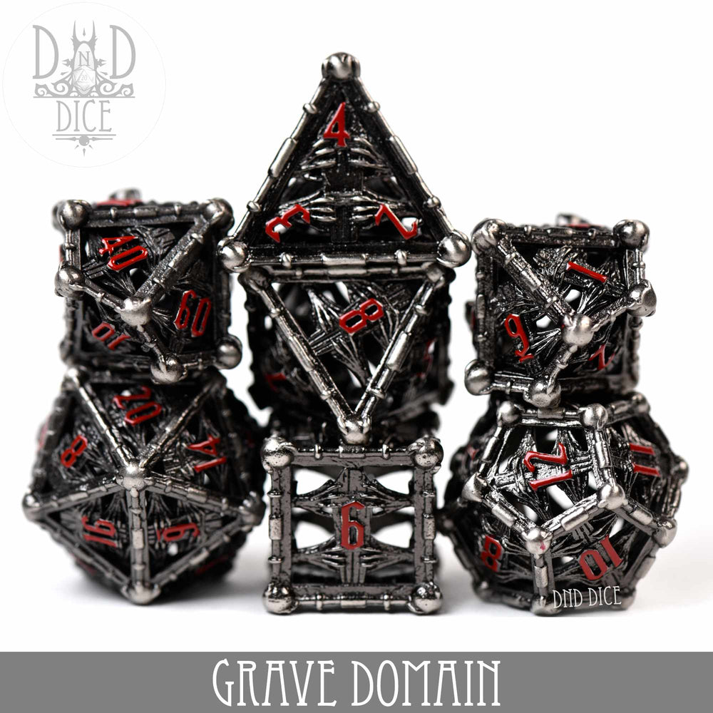 Grave Domain Metal Dice Set (Gift Box) (Online Order Only)