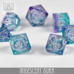 Iridescent Aura Liquid Core Dice Set (Online Order Only)