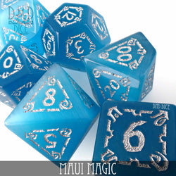 Maui Magic Cat's Eye Dice Set (Gift Box) (Online Order Only)