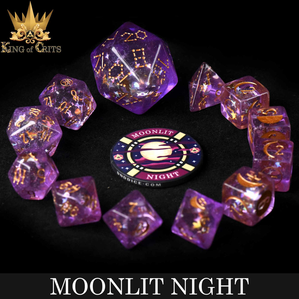 Moonlit Night 12 Dice Set (Online Order Only)