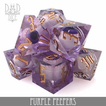 Purple Peepers Liquid Core Dice Set (Online Order Only)