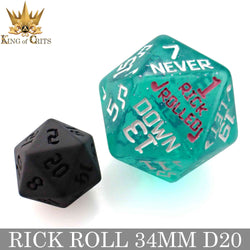 Rick Rolled 34mm D20 (Online Order Only)