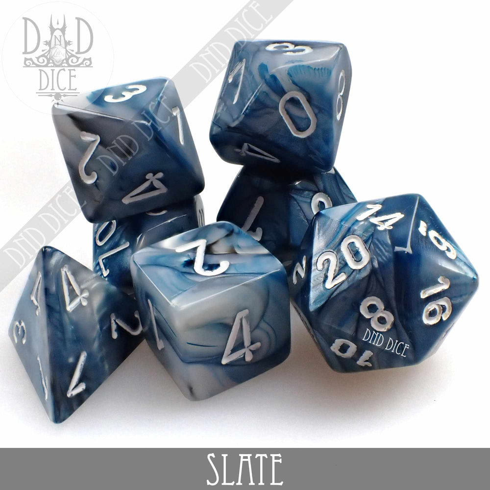 Lustrous Slate Dice Set (Online Order Only)