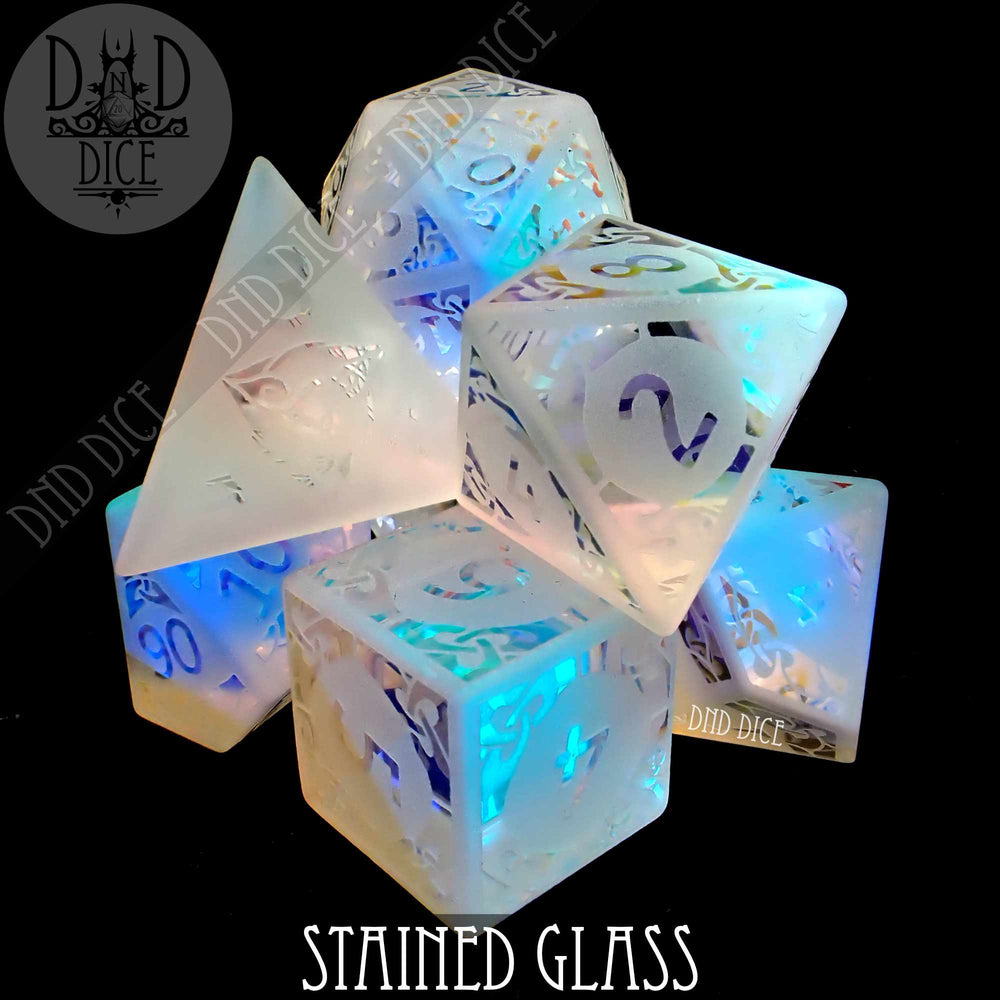 Stained Glass Frosted Dice Set (Gift Box)