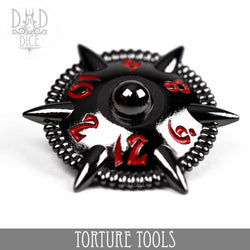 Torture Tools Red - Metal Dice Set (Online Order Only)