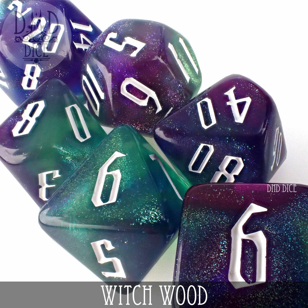 Witch Wood Dice Set (Online Order Only)