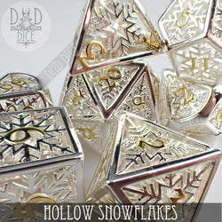 Snowflakes Metal Dice Set (Gift Box)
