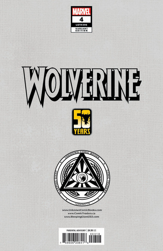 WOLVERINE #4 UNKNOWN COMICS RAFAEL GRASSETTI EXCLUSIVE VIRGIN VAR (12/04/2024) (ONLINE ORDER ONLY)
