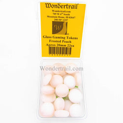 WON0023 Frost Peach Gaming Counter Tokens Aprox 20mm Pack of 22 (ONLINE ORDER ONLY)