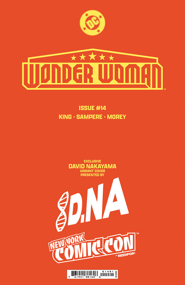 [FOIL] WONDER WOMAN #14 DAVID NAKAYAMA NYCC 2024 EXCLUSIVE VIRGIN PREMIUM VAR  (10/23/2024) (ONLINE ORDER ONLY)