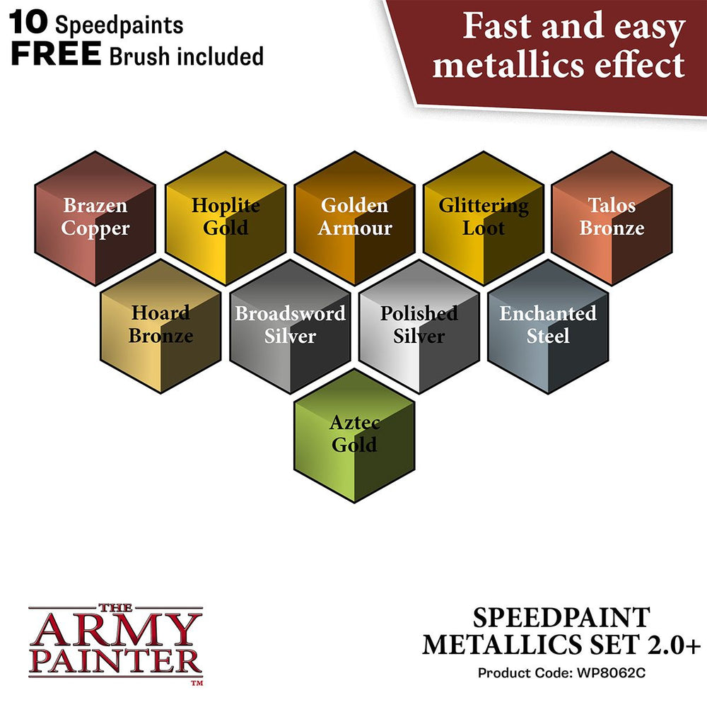 The Army Painter - Speedpaint Metallics Set (Online Order Only)