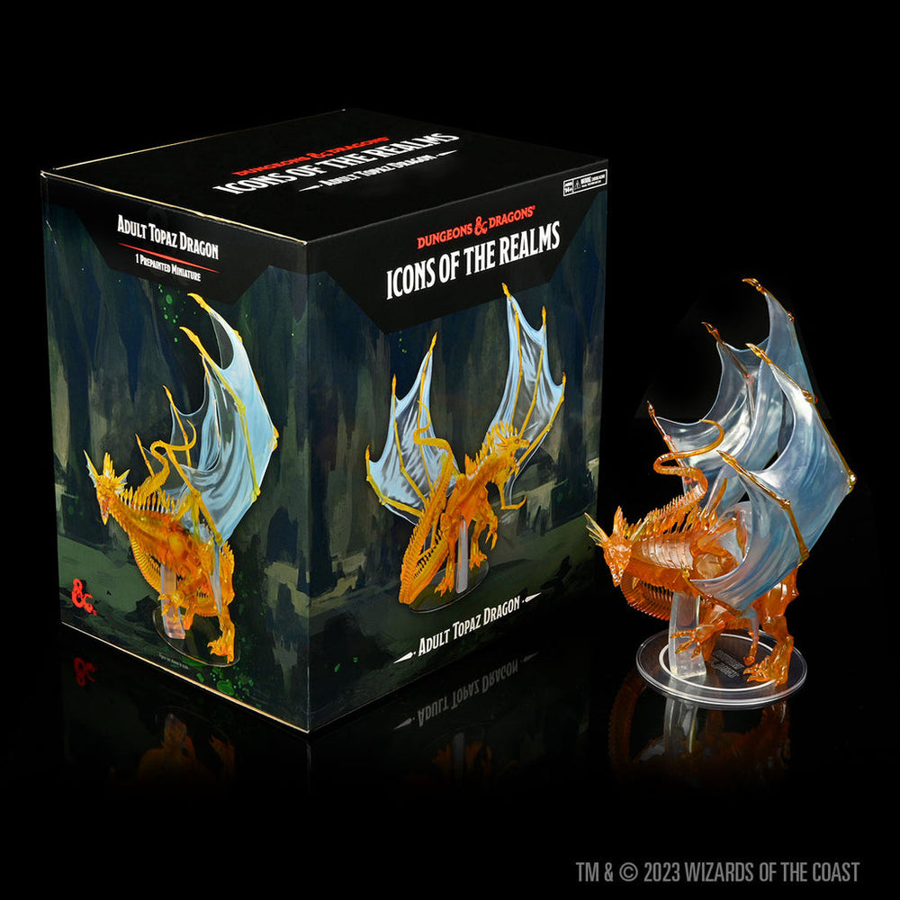 D&D: Icons of the Realms - Adult Topaz Dragon (ONLINE ORDER ONLY)