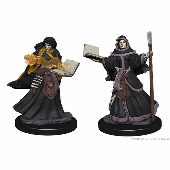 WZK72619 Human Female Wizard Nozurs Marvelous Miniatures D &amp; D Unpainted Minis WizKids (ONLINE ORDER ONLY)