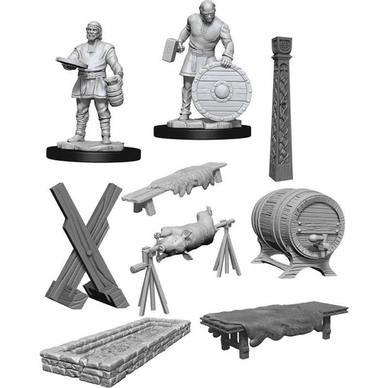 WZK90175 Vikings Miniatures Deep Cuts Unpainted Miniatures WizKids (ONLINE ORDER ONLY)