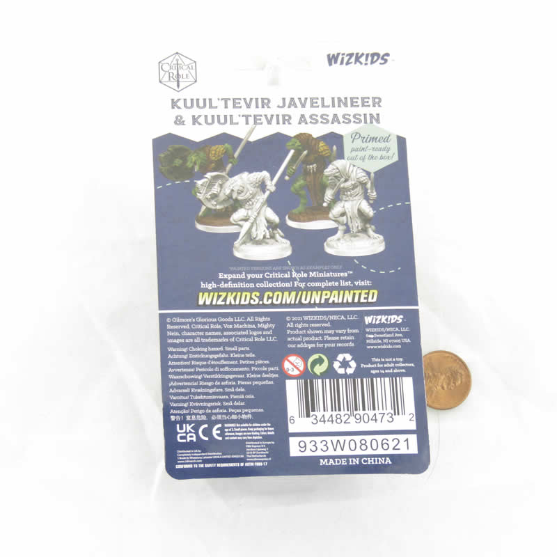 WZK90473 Kuultevir Javelineer and Kuultevir Assassin Unpainted Miniatures Critical Role Series Figures (ONLINE ORDER ONLY)