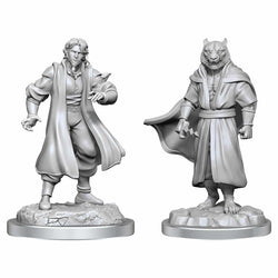 WZK90551 Human Sorcerer Merchant and Tiger Demon Unpainted Miniatures Critical Role Series Figures (ONLINE ORDER ONLY)