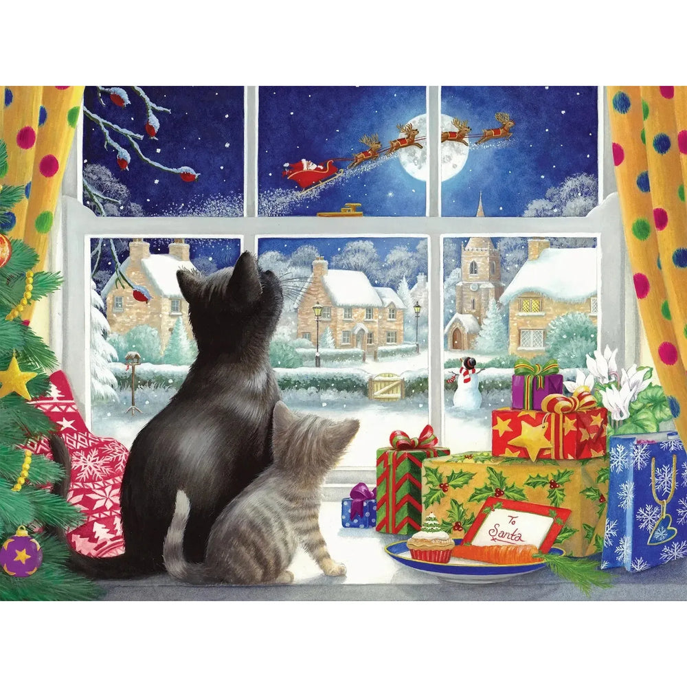 Waiting for Saint Nick 275 Large Piece Jigsaw Puzzle Cobble Hill (ONLINE ORDER ONLY)