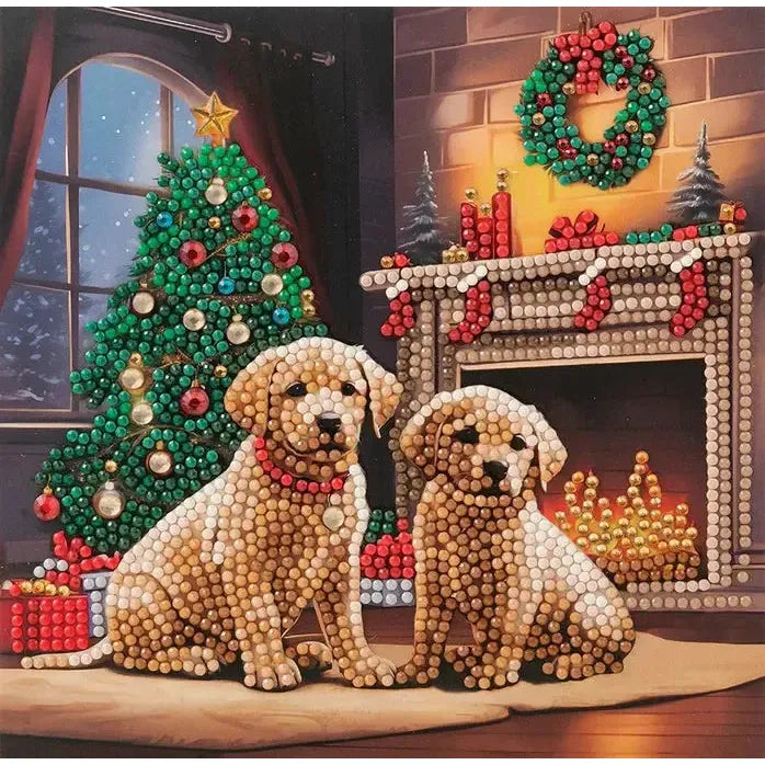 Waiting for Santa Crystal Art Card Kit Craft Buddy (ONLINE ORDER ONLY)