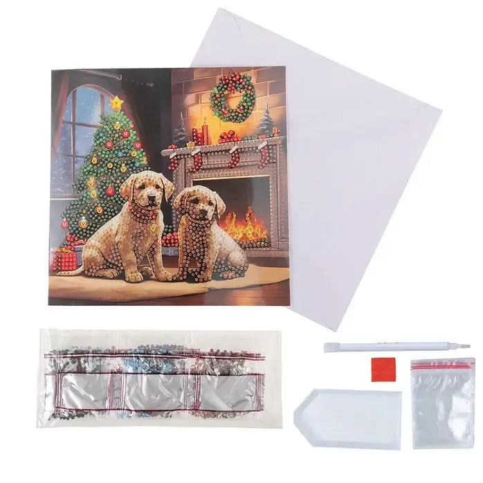 Waiting for Santa Crystal Art Card Kit Craft Buddy (ONLINE ORDER ONLY)