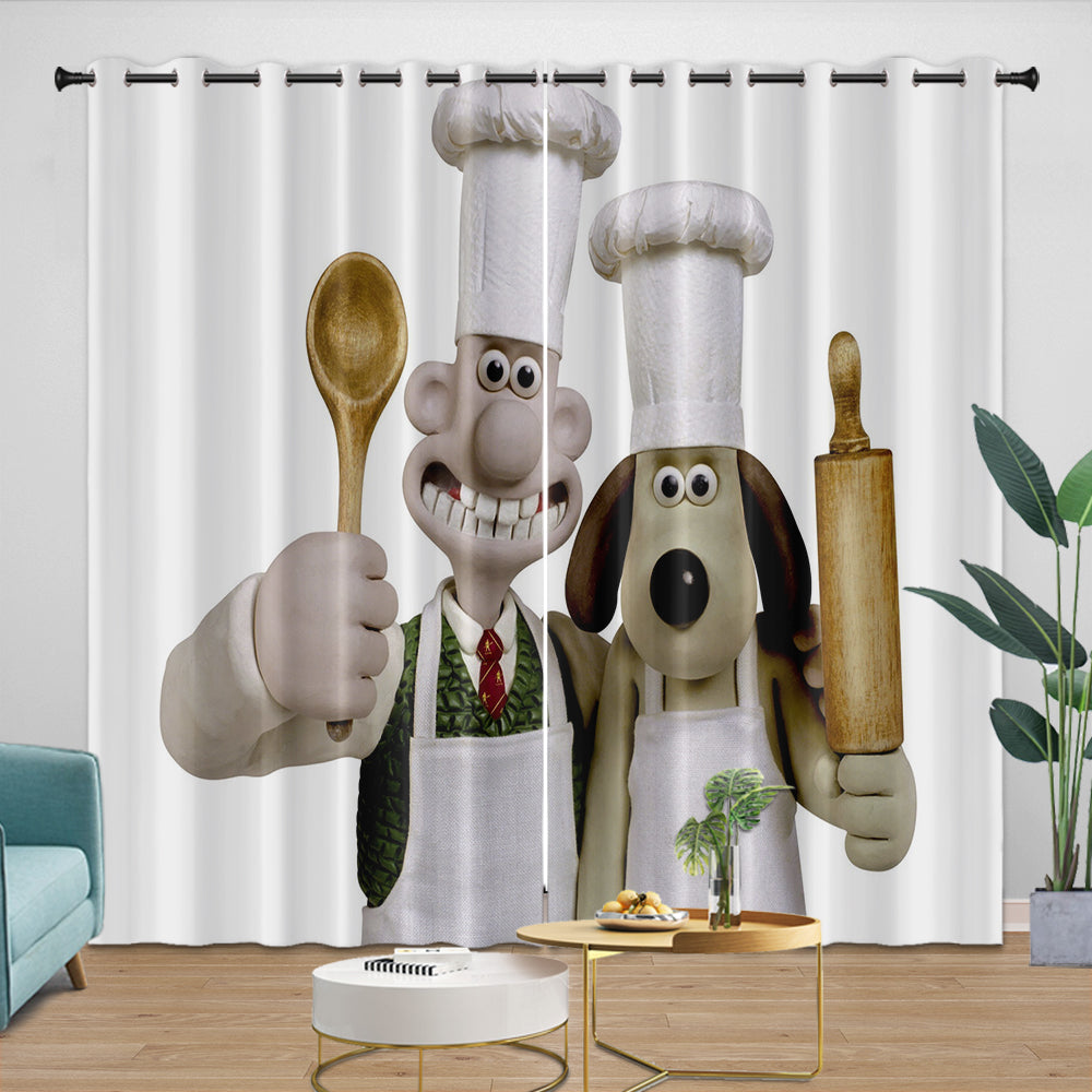 Wallace Gromit Curtains Blackout Window Drapes Room Decoration (ONLINE ORDER ONLY)