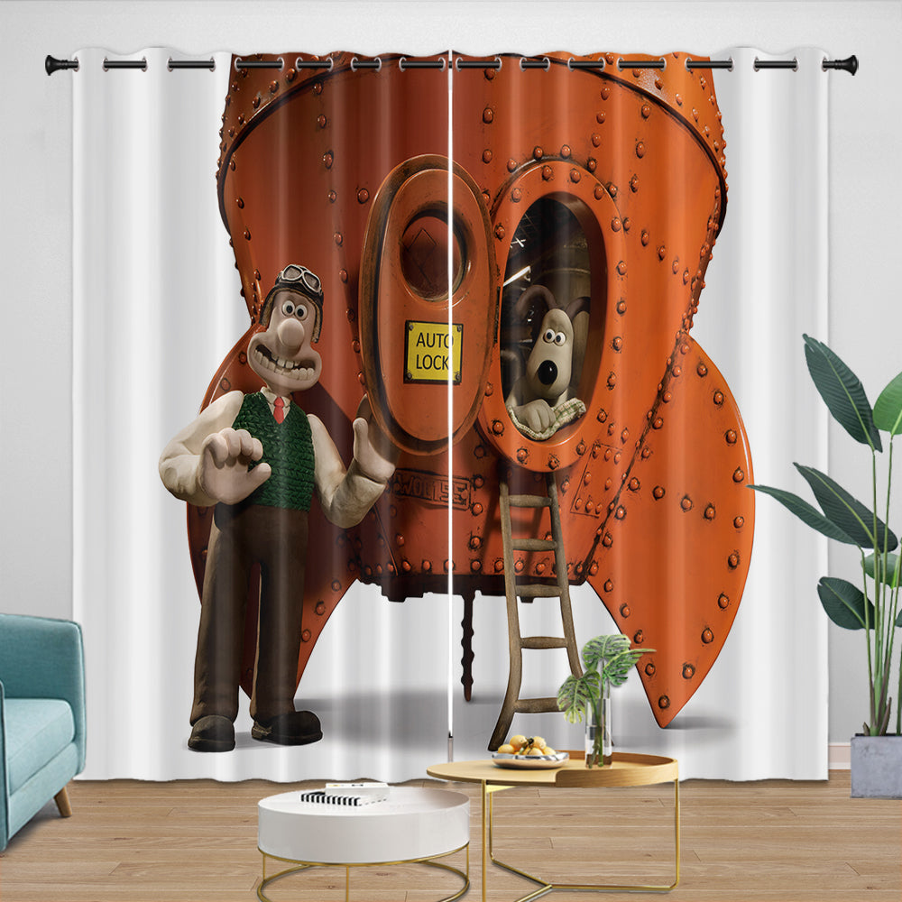 Wallace Gromit Curtains Blackout Window Drapes Room Decoration (ONLINE ORDER ONLY)