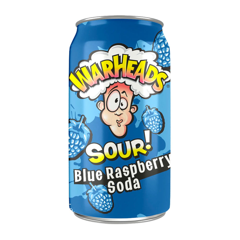 Warheads Sour Blue Raspberry Soda (355ml) (ONLINE ORDER ONLY)