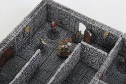 WarLock Tiles: Dungeon Tiles II – Full Height Stone Walls (ONLINE ORDER ONLY)