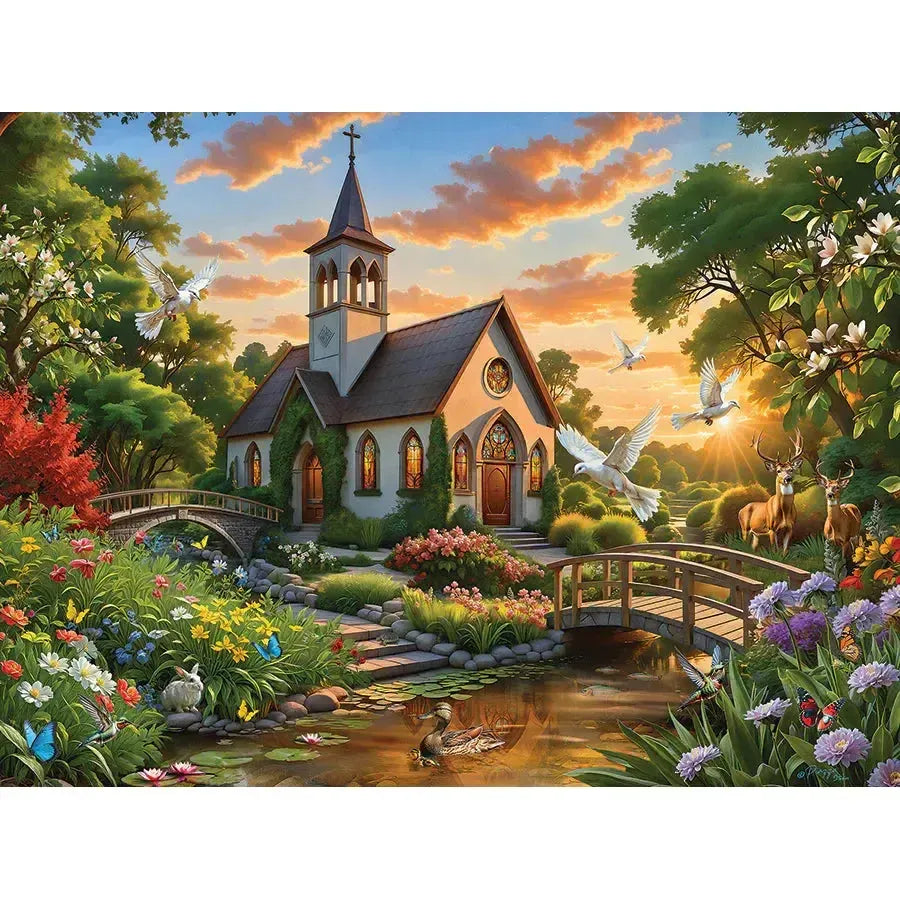 Warm Welcome 275 Large Piece Jigsaw Puzzle Cobble Hill (ONLINE ORDER ONLY)