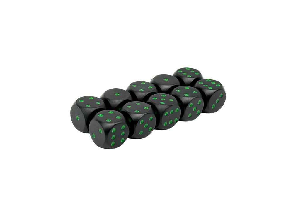 Warpips: Black - 10 - 12mm D6 (Online Only)