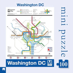 Washington DC Metro Map 100 Piece Mini Double-Sided Jigsaw Puzzle NYPC (ONLINE ORDER ONLY)